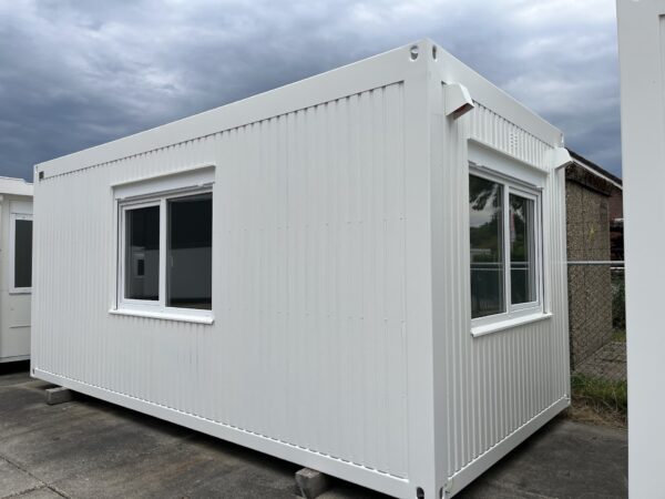 Kantoorunit met kopraam en zijraam rechts - 6x3 meter - Afbeelding 2