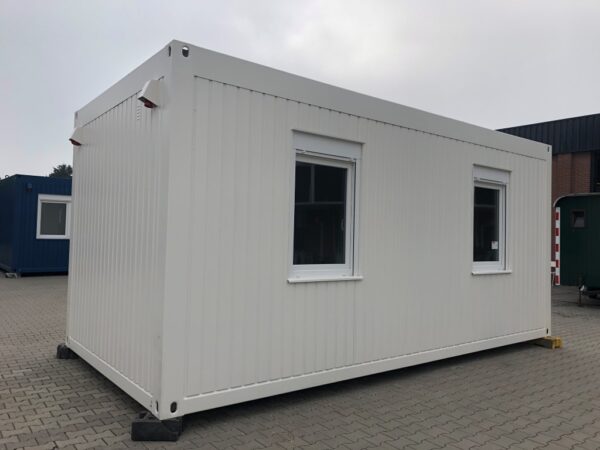 Kantoorunit met 2 zijramen links en keuken - 6x3 meter - Afbeelding 2