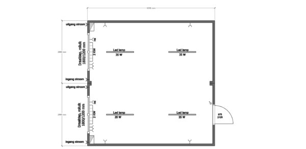 Kantoorunit geschakeld - 6x6 meter - Afbeelding 6
