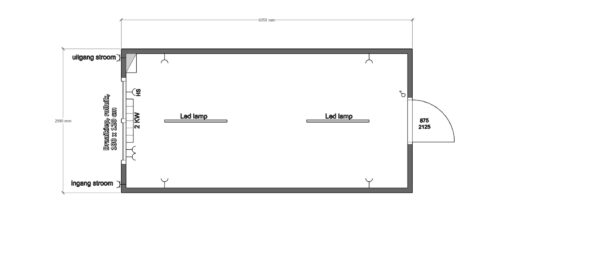 Kantoorunit met kopraam - 6x3 meter - Afbeelding 4