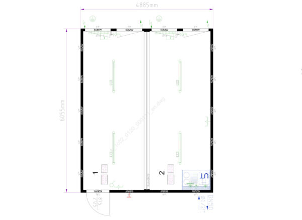 Kantoorunit - 6x5 mtr met keukenblok [ koppelunit ] - Afbeelding 7